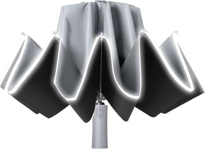 Tamarow Automatisch Opvouwbare Paraplu - Omgekeerd Design - Windproof - Grijs