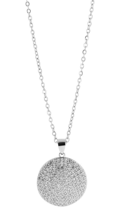 AKZENT Akzent damesketting met hanger "Elea" van 925 Sterlingzilver, gerhodineerd, duurzaam