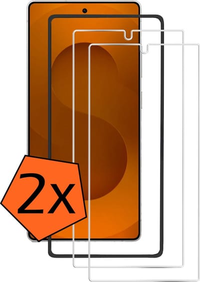 Screenprotector - 2 Stuks - Geschikt voor Samsung Galaxy S25 Ultra - Met Installatie Frame - Gehard Glas - Beschermglas - Tempered Glass - Screen Protector