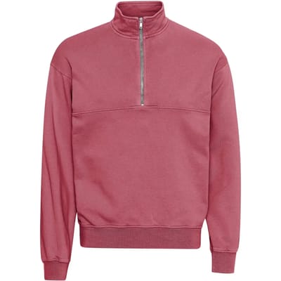 Sweatshirt 1/4 rits Colorful Standard Organic raspberry pink