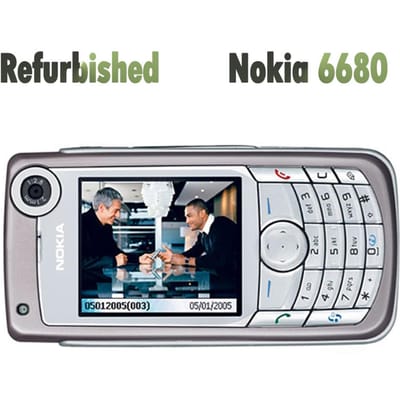 Gerenoveerde Nokia Originele Nokia 6680 mobiele telefoon Simple Set blauw