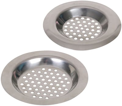 Benson Gootsteenfilters - zeefjes - vuil opvangers - 2x stuks - metaal
