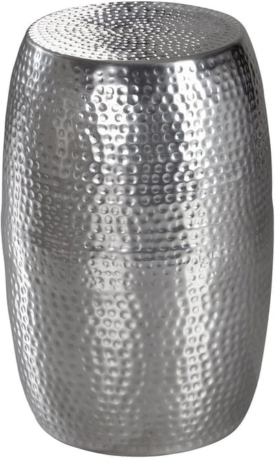 Bijzettafel, decoratieve tafel, metaal, bijzettafel, bijzettafel, zilver, modern