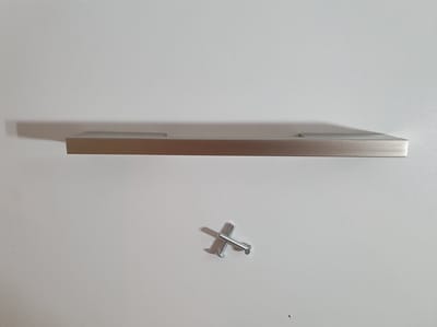 Handgreep RVS Breed | 19.1cm | Inclusief bevestigingsbouten | Zilver | Meubelhandvat | greep | Keukengreep | Hand Grepen | Deurgreep Staal | Metaal | Strak Meubelbeslag | schuifdeur | Handvat | Greep | Schuifdeurgreep | Roestvrij | Roestvast staal |