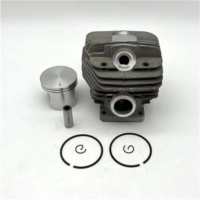 Cilinder Zuiger Assy - Kettingzaag Onderdeel - Motor Reparatie - Hoge Dichtheid Materiaal - 52mm Boring - Zilverkleurig