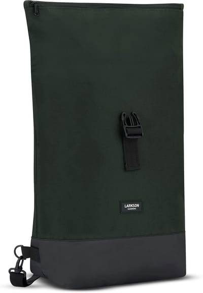 Thijox - Fietstassen voor Bagagedrager Dames & Heren Donkergroen - 2-in-1 Fietstas Rugzak - Waterafstotend - Gerecycled Materiaal - Laptopvak tot 15,6