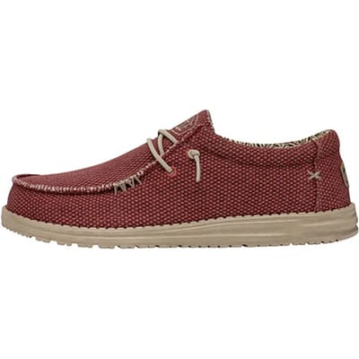HEYDUDE Wally Braided Instappers rood Katoen - Maat 44