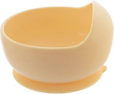 Baby Kommetje Silicone met Zuignap Geel 360 ml - Kinderkommetje - Kom - Kommen - Schaaltje - Schaal