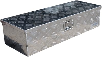 Disselkist aluminium traanplaat 800x300x190 mm - vlinderslot