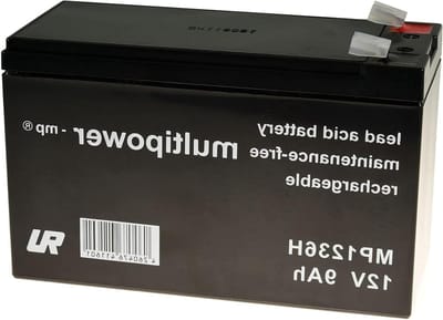 Vervangingsaccu - Noodstroom batterij - Stroomvoorziening - Oplaadbaar en onderhoudsvrij - 12V 9Ah - Zwart