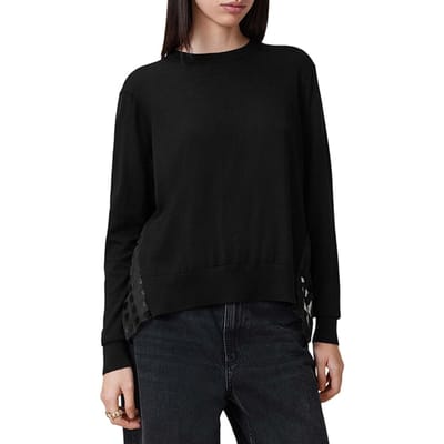 AllSaints Dott Top Black Maat: S | Gebreide Truien Outlet | Dames | Zwart