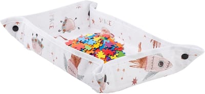 Vliegtuig Dienbladhoes Kinderen - Reis Tafelhoes - Hygiënisch Eten - Met Opbergvak - 40x30 cm - Ruimteschip