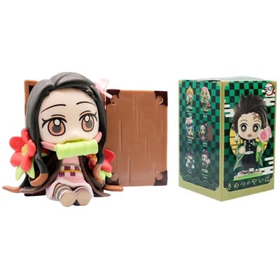 Demon Slayer Kimetsu no Yaiba Q Versie Figuur Blind Box Set 12 Stijlen Anime Karakters Verzamelfiguren Poppen Perfect Cadeau