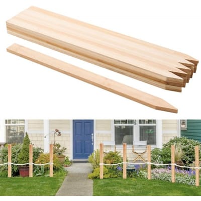 VEVOR Houten Palen, 25 stuks 12,7 x 38,1 x 914,4 mm Houten Palen, Scherpe Puntige Houten Palen, Vurenhouten Hekpalen, Modder Hekmarkeringen, Achtertuingrenzen, Basislijnen