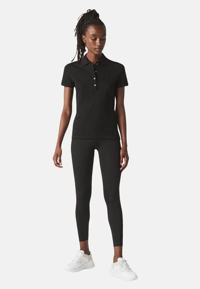Lacoste Dames Poloshirt - Black - Maat 32