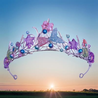 Zeemeermin Kroon Halloween Oceaan Stijl Kostuum Zeeschelp Zeester Haaraccessoires voor Vrouwen Meisjes Verjaardagsfeest Tiara's gray
