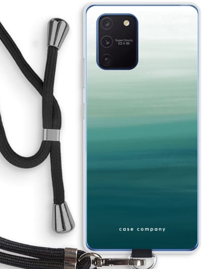 Case Company® - Hoesje met koord geschikt voor Samsung Galaxy Note 10 Lite hoesje met Koord - Ocean - Telefoonhoesje met Zwart Koord - Bescherming aan alle Kanten en Over de Schermrand