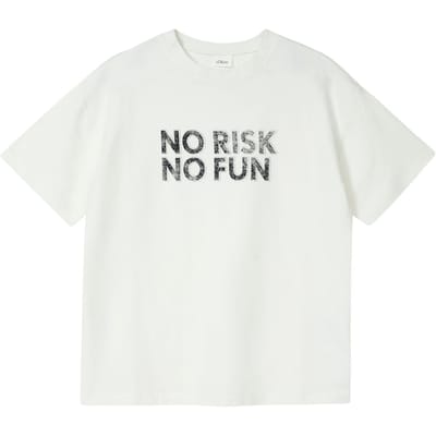 s.Oliver T-shirts Offwhite Maat: 134/140 | T-Shirts Outlet | Unisex | Wit