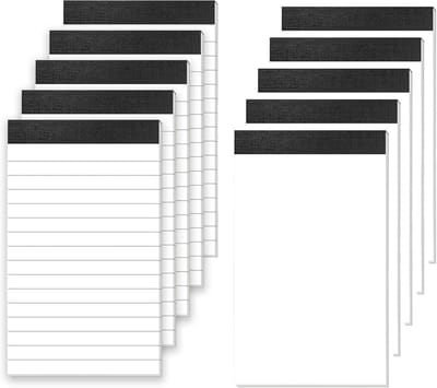 10 stuks blanco A7 notitieboeken - compact zakformaat mini planner - ideaal voor kantoor, school en onderweg