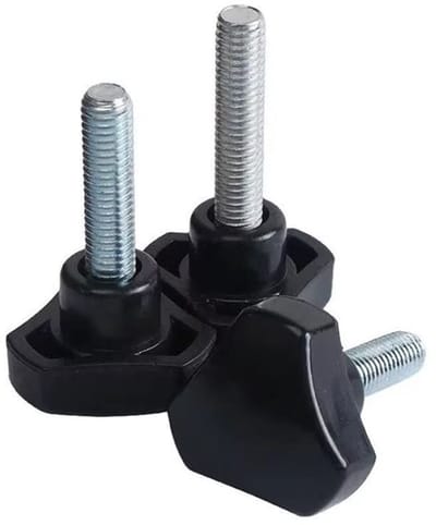 Dailygoods- Drandelschroeven kunststof - Driehoekige kop - Kartelschroef - M5x12mm - 10 stuks - Bevestigingselement voor elektronica - Bevestigingsschroeven