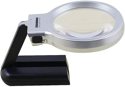Vergrootglas Met Licht - Leesloep - Gedetailleerd Lezen - 10x Vergroting - Handheld Formaat - Zwart