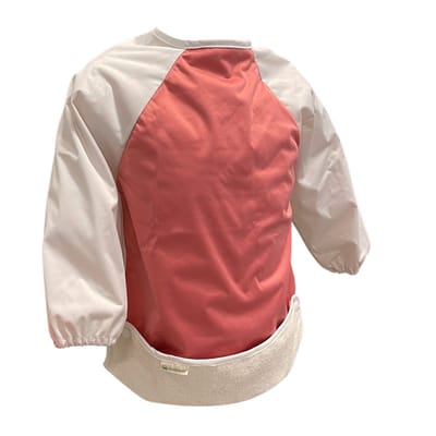 Smikkels – slab met mouwen L – rPET + badstof – dubbellaags – roze