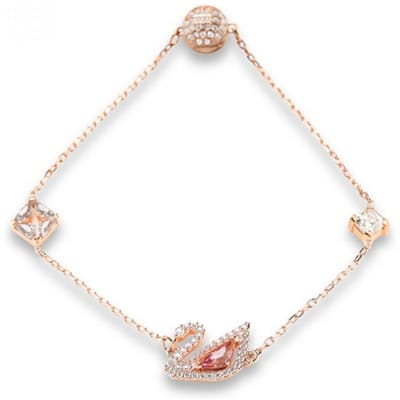Swarovski 5472271 Zwaan Dazzling Swan Roze Middelgrote Armband 5472271 white