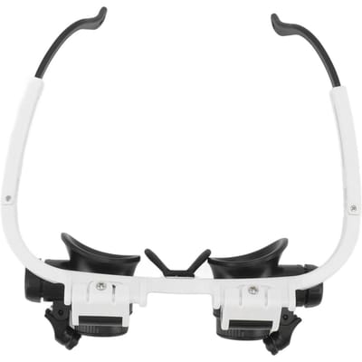 Hoofdband Vergrootbril 8X 15X 23X Handsfree Beugel Vergrootglas met 2 LED-lampjes voor Horloge