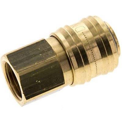 Messing DN 5.5 (Orion) Luchtkoppeling Snelkoppeling G 3/8 inch Binnendraad