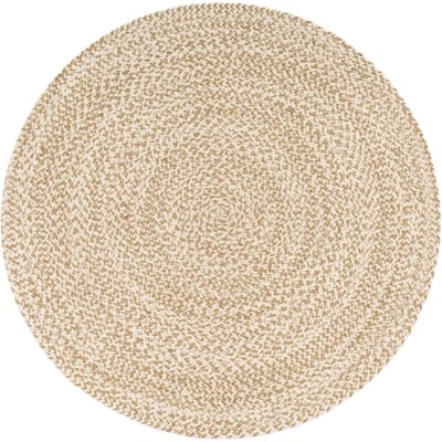 Jutekleed Vibora beige 100 cm rond