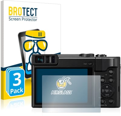 Screenprotector 3 Stuks voor Panasonic Lumix DC-TZ91 Beschermglas transparant