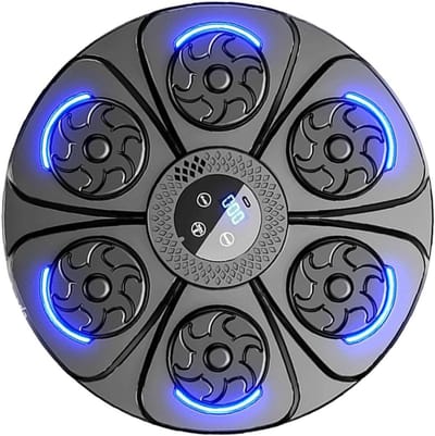 Muziek Boks Machine - Interactieve Fitness - Stress Verlichten - Dynamische LED Verlichting - 40x40x6 cm - Zwart