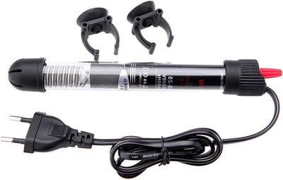 Aquariumverwarming voor 60L, 220V-240V, met Temperatuurindicator en Verwarmingsstaaf voor Vissen en Aquaria, 80 cm Snoerlengte (50W)