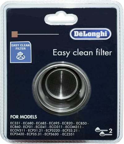 De'Longhi DLSC401 - 2-Kops Easy Clean Filter - Koffiemachineonderdelen