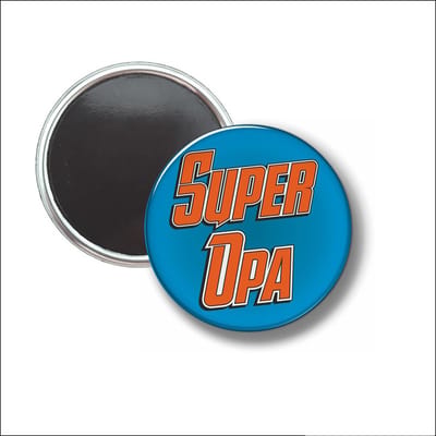 Button Met Magneet 58 MM - Super Opa - NIET VOOR KLEDING