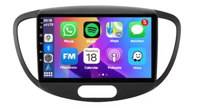 Autoradio 2/32GB met Carplay en Android auto | Geschikt voor Hyundai I10 2006-2013 | Radio scherm met Navigatie | 2006 2007 2008 2009 2010 2011 2012 2013