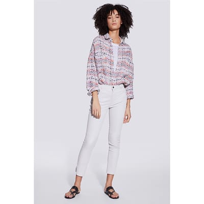 IRO Paris Quartz Leather Pant In White Maat: XS | Leren broeken Outlet | Dames | Wit
