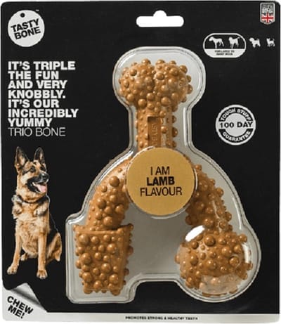 TastyBone - Large - Trio Bone lamb - Hond - Kauwspeelgoed - Vegan - Kluif - Nylabone