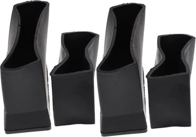 Laddervoet Beschermers - Antislip Rubber - Stabiel Klimmen - Hittebestendig Duurzaam - 7x7x3.5cm - Zwart