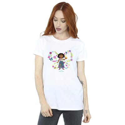 Disney Dames/Dames Encanto Mirabel Vlinder Katoenen Vriend T-shirt (Wit)