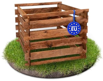 Milieuvriendelijke Compostbak voor de Tuin - Houten Composteerbak 380L