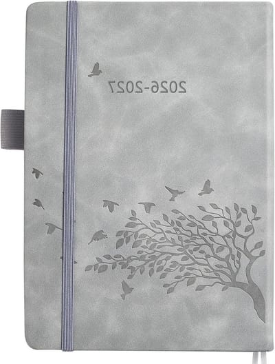 A5 Agenda 2026/2027 - Dagelijkse Planner met Maandoverzicht, Notities en Pennenhouder voor School en Afspraakbeheer