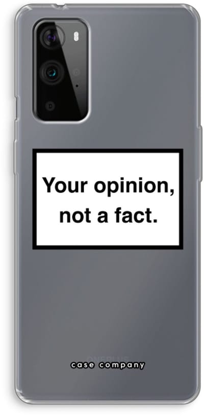 Case Company® - Hoesje geschikt voor OnePlus 9 Pro hoesje - Your opinion - Soft Cover Telefoonhoesje - Bescherming aan alle Kanten en Schermrand
