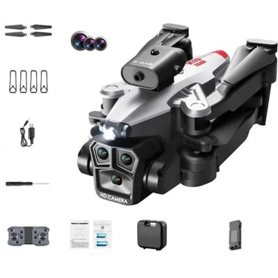 Nieuwe K10 MAX Luchtfotografie 4K Drone Obstakel vermijden Drie-camera Afstandsbediening Vliegtuigen Optische stroom Quadcopter Speelgoed Cadeau 1 battery