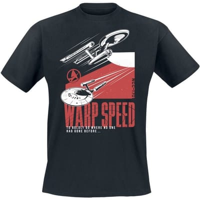 Star Trek T-shirt - Semper Exploro - L tot 3XL - voor Mannen - zwart