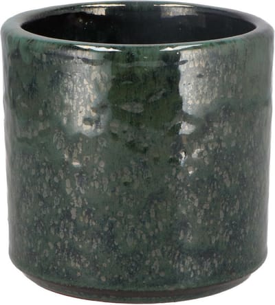 DK Design Bloempot model Green Glaze - groen - D12 x H13 cm - glanzend