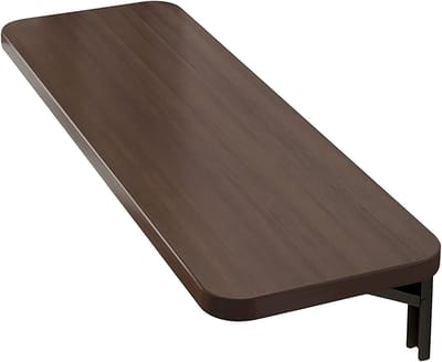 Wandbureau Klaptafel - Wandmontage Bureau - Ruimtebesparend Werken - Stevig Opvouwbaar Ontwerp - 80 x 20 cm - Bruin