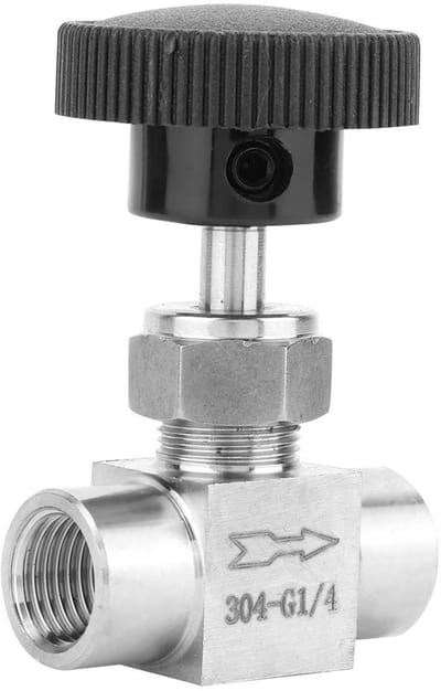 Allecto - Rechte Naaldklep - Binnendraad - Massief Roestvrij Staal - 1/8 inch tot 1/2 inch - Gas Naaldventiel - Voor Water Gas Olie Transmissie