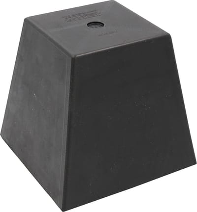 Rubberen Pad - Onderlegger Hefbrug - Dorpels Beschermen - Optimale Slipveiligheid - 150 x 150 mm - Zwart