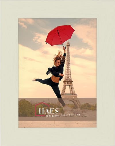 HAES DECO - Houten fotolijst Paris wit voor 1 foto formaat 13x18 - SP001133